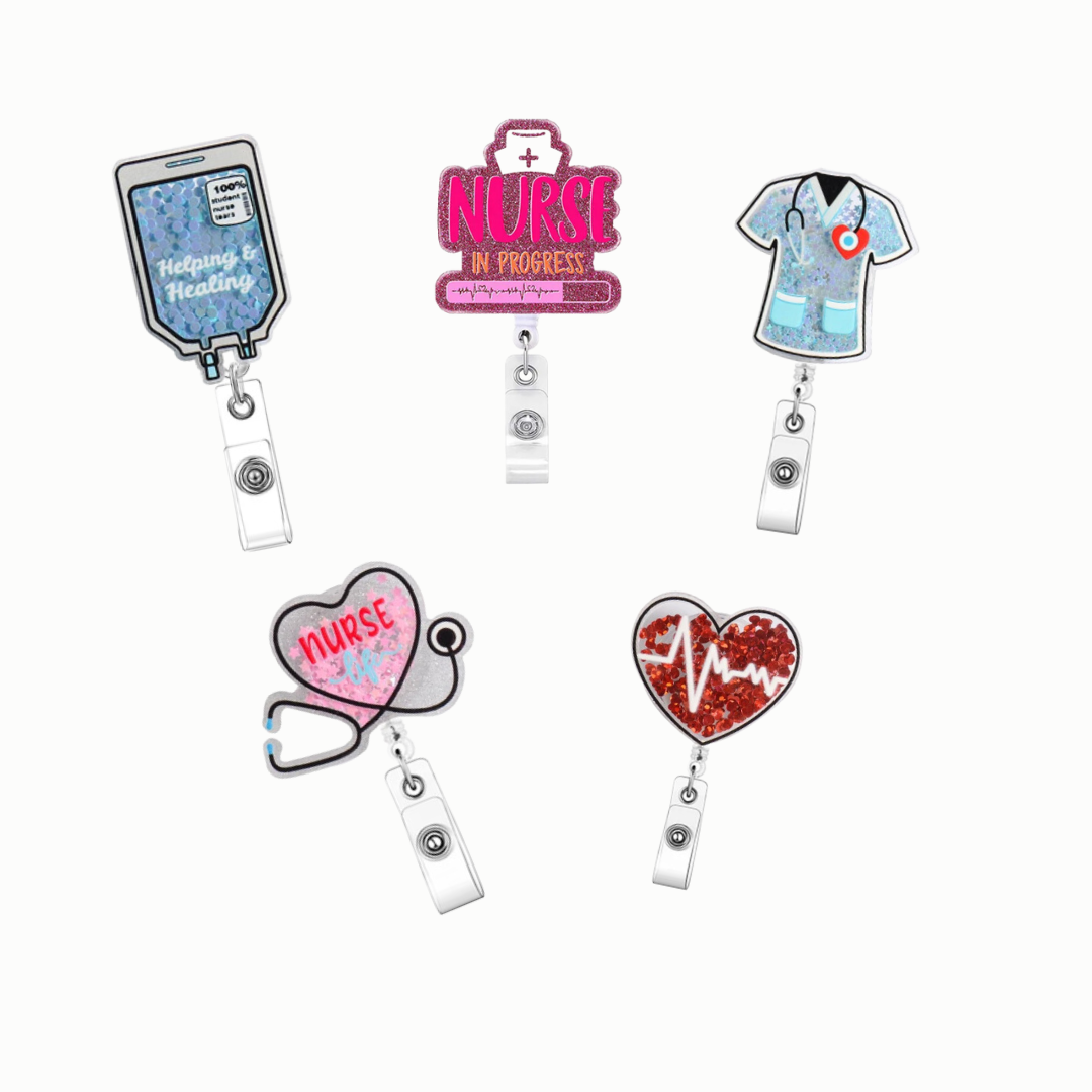 Nurse In Progress Retractable Reel Badge