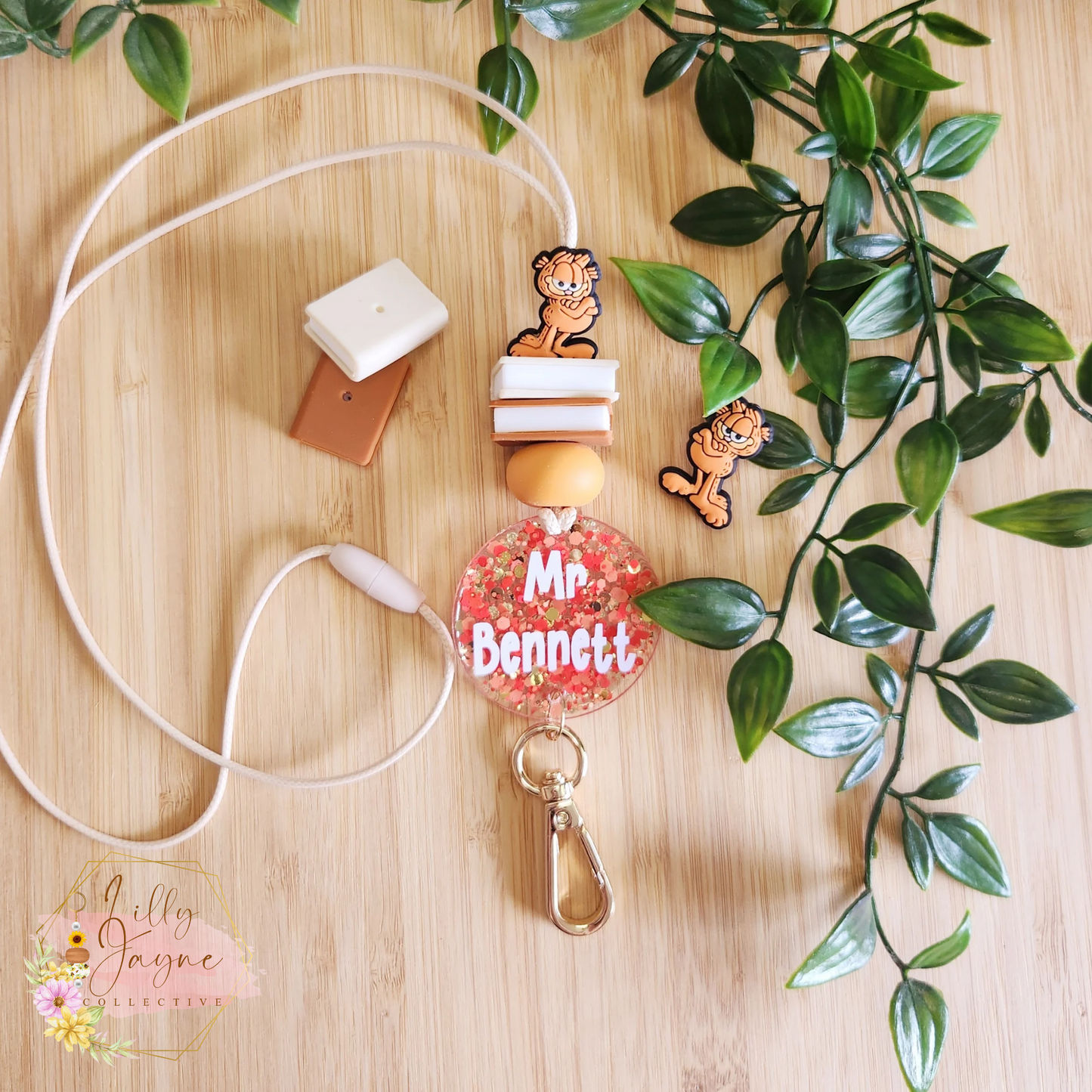 Teacher Personalised Lanyard - Garfield Lanyard