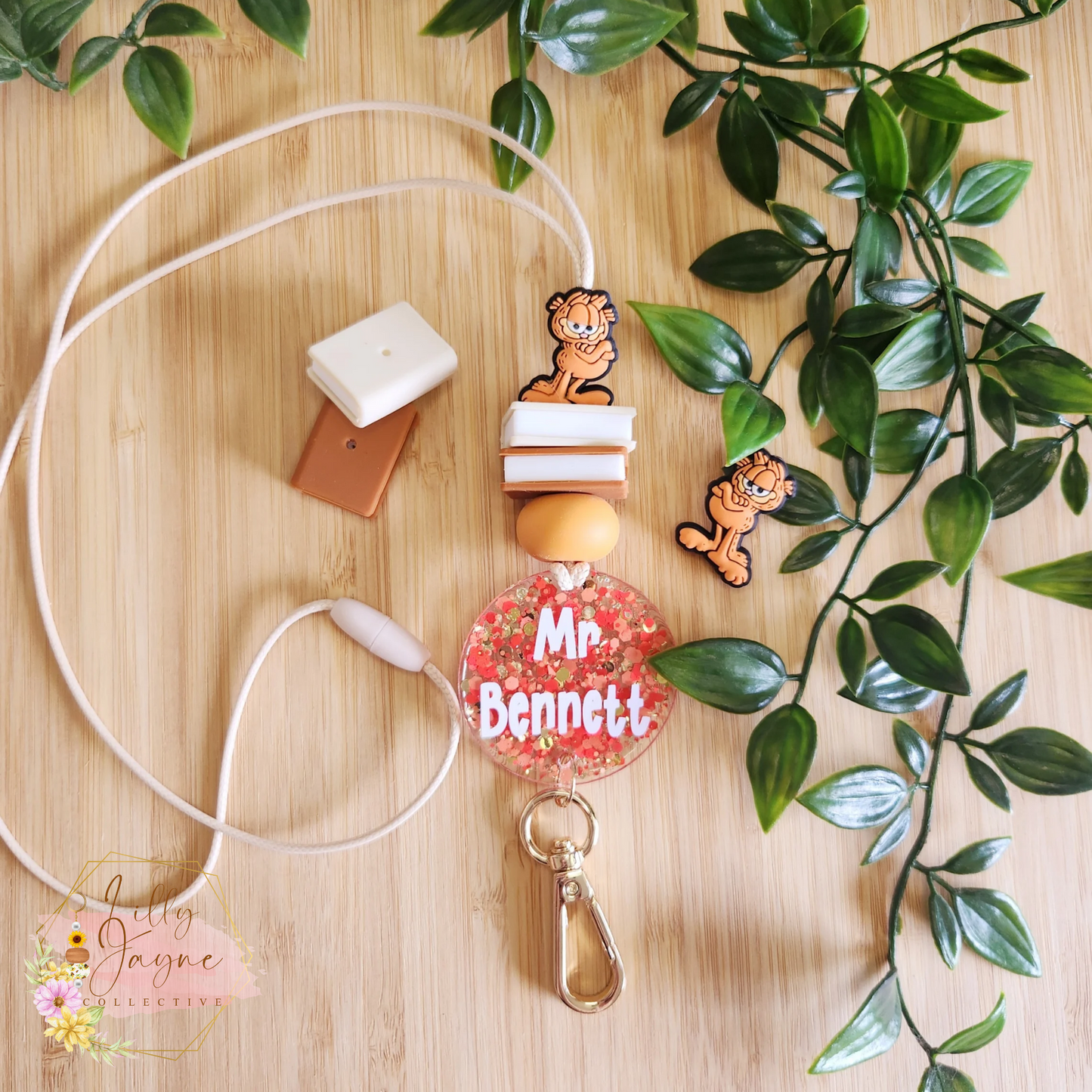 Teacher Personalised Lanyard - Garfield Lanyard