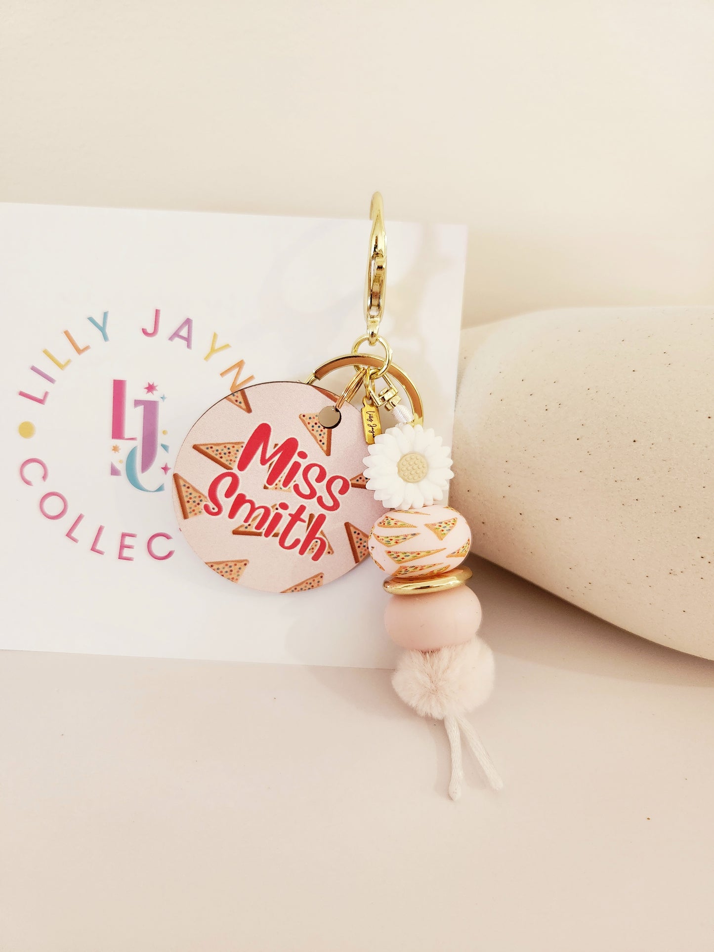 Personalised Teacher Keychain - Fairy Bread