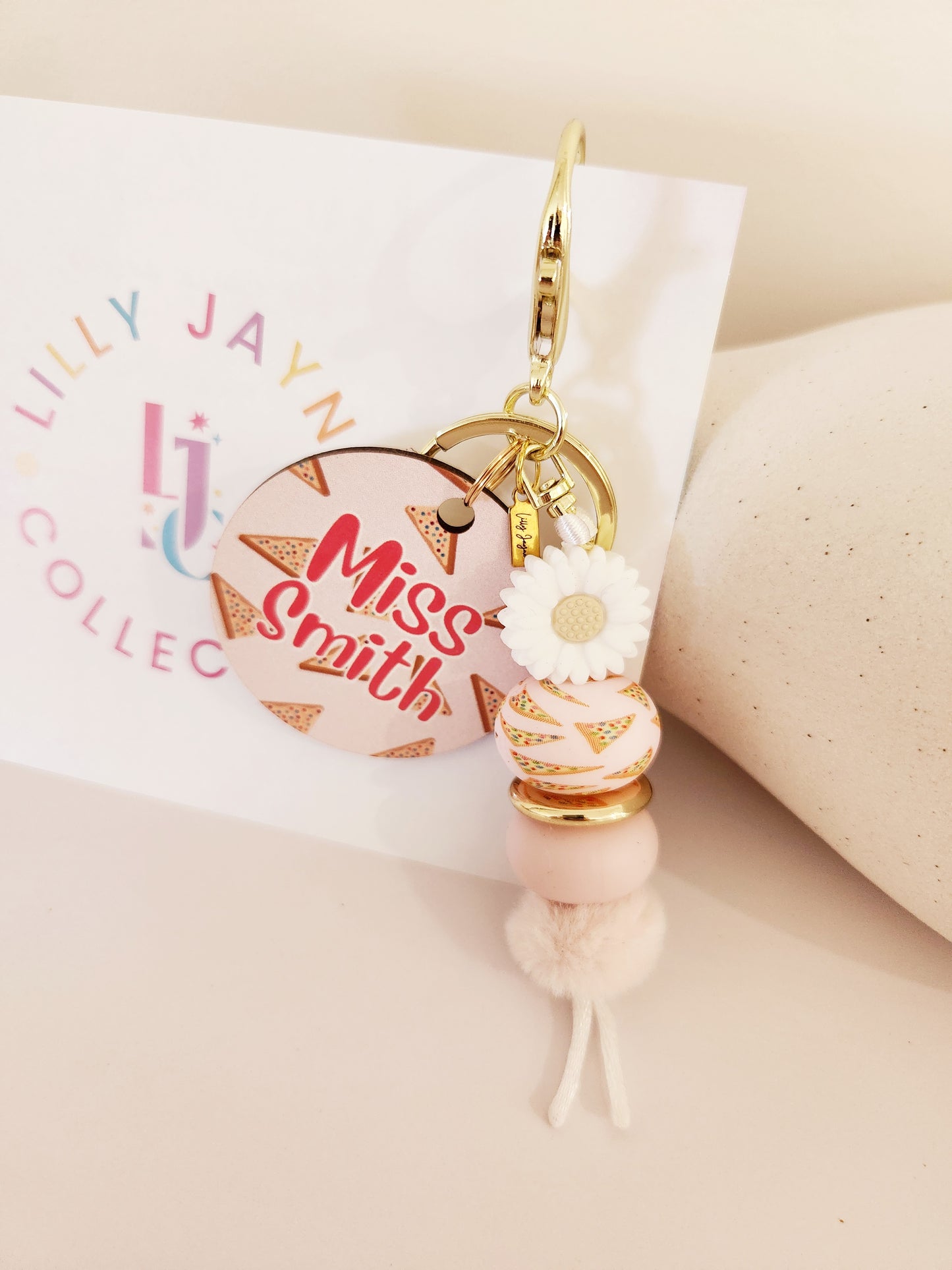 Personalised Teacher Keychain - Fairy Bread