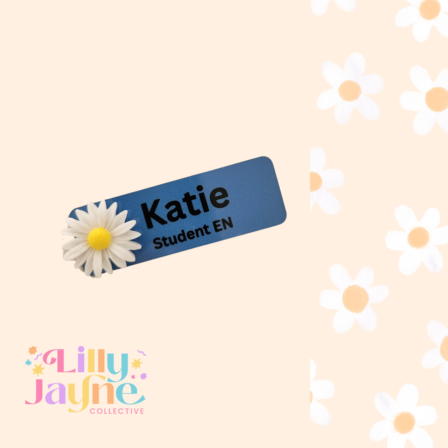 Blue Personalised Name Badge