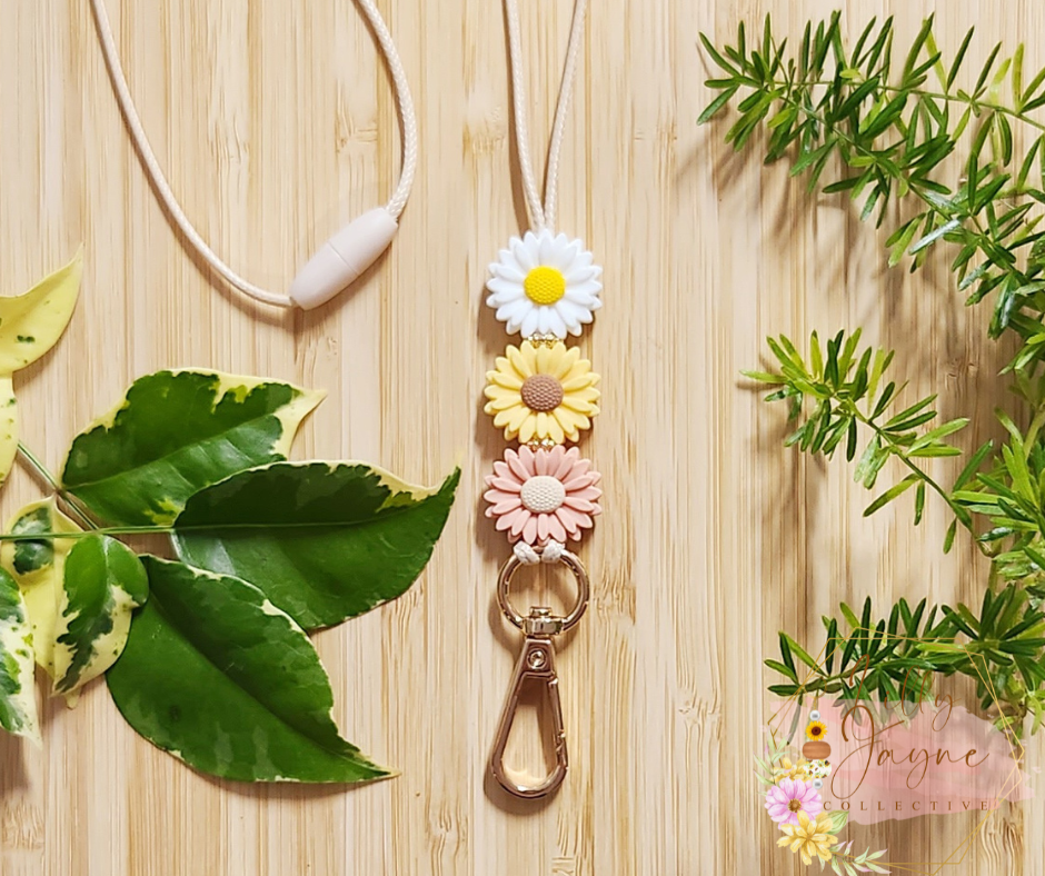 Trio of Flowers Lanyard