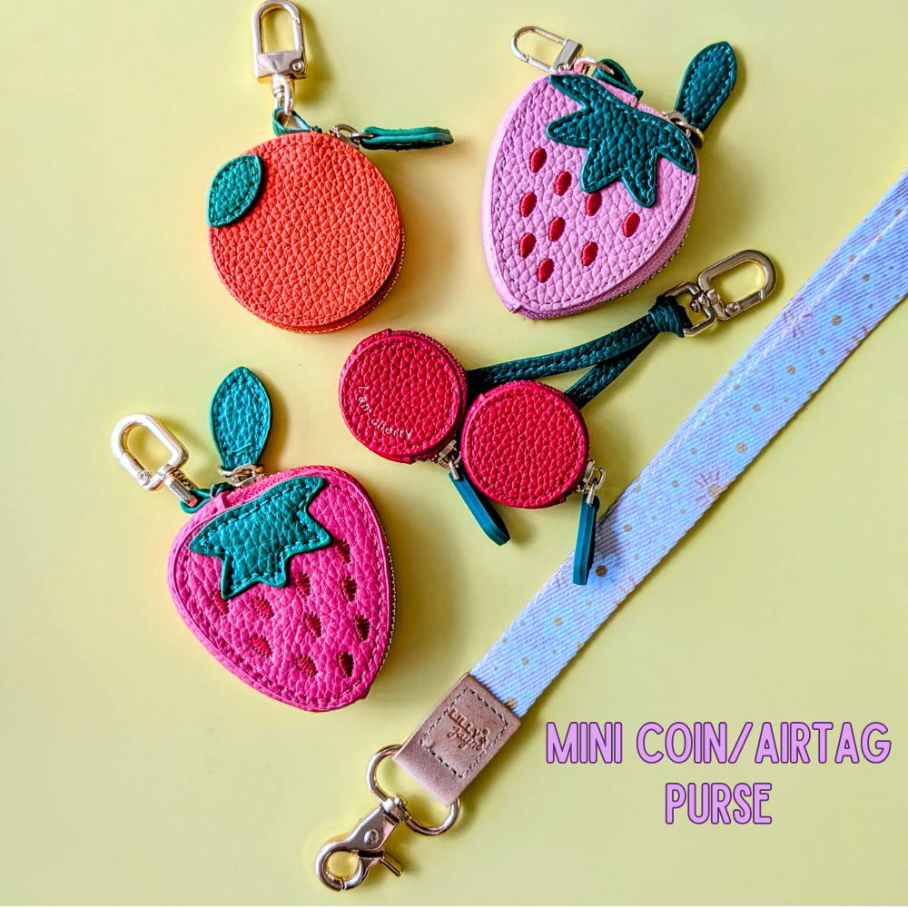 ππ Mini Fruit Coin / AirTag Keychain