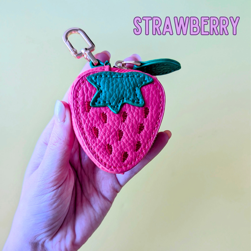ππ Mini Fruit Coin / AirTag Keychain