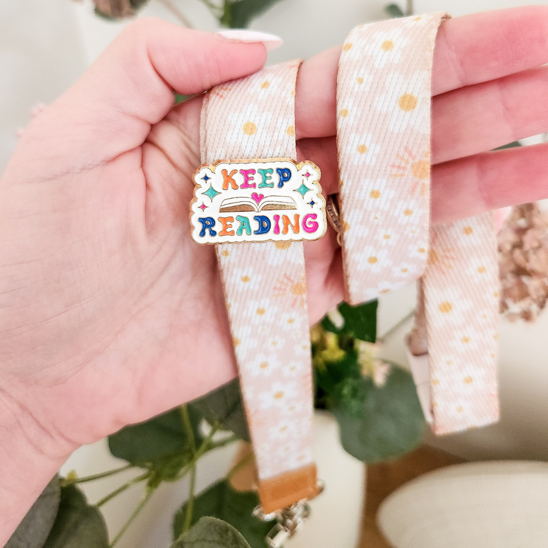 Book Collector Enamel Pin