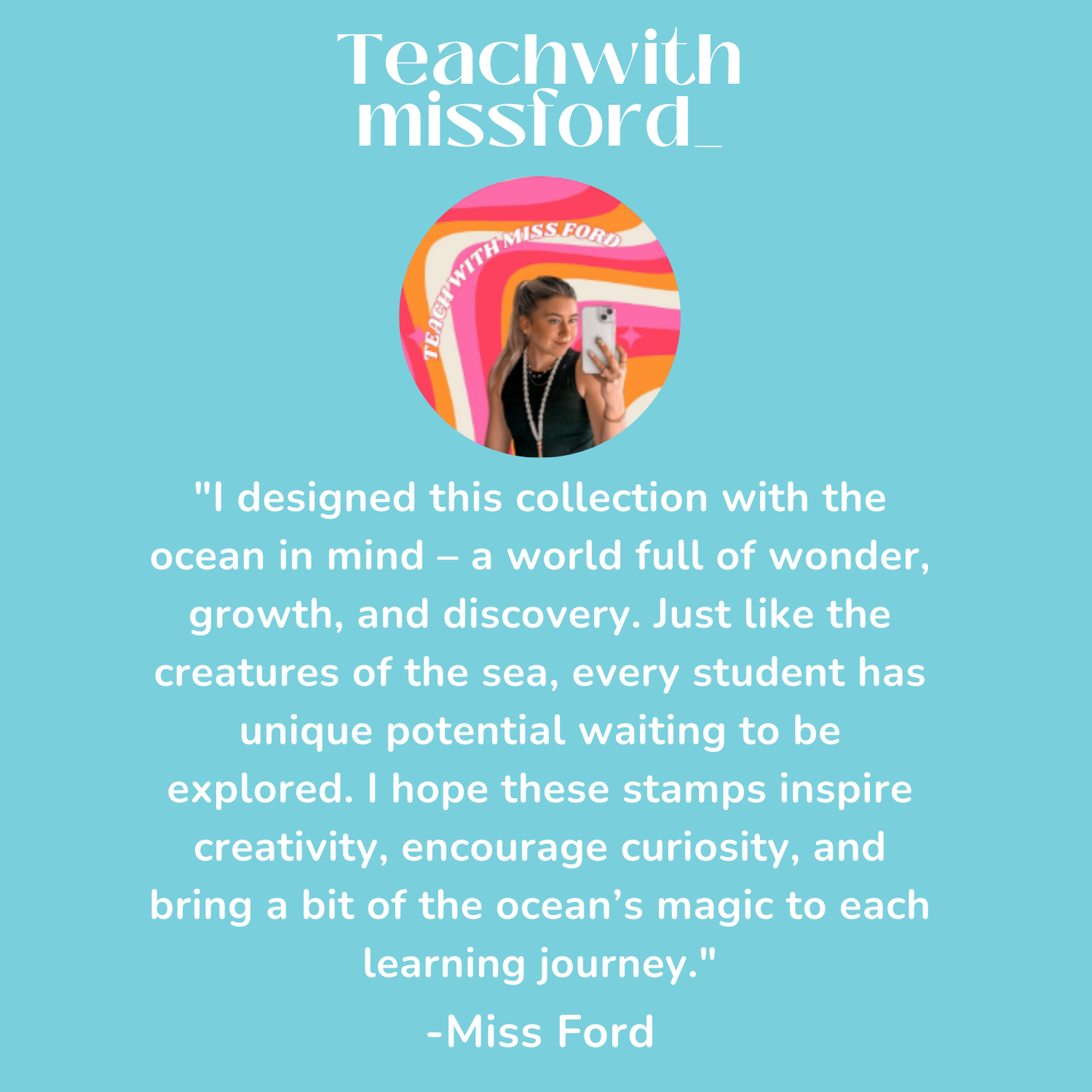 Sighted by - Fish Round Teacher Stamp