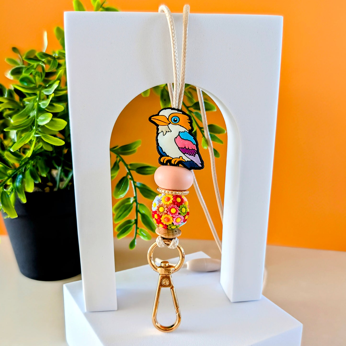 Kookaburra Flower Lanyard