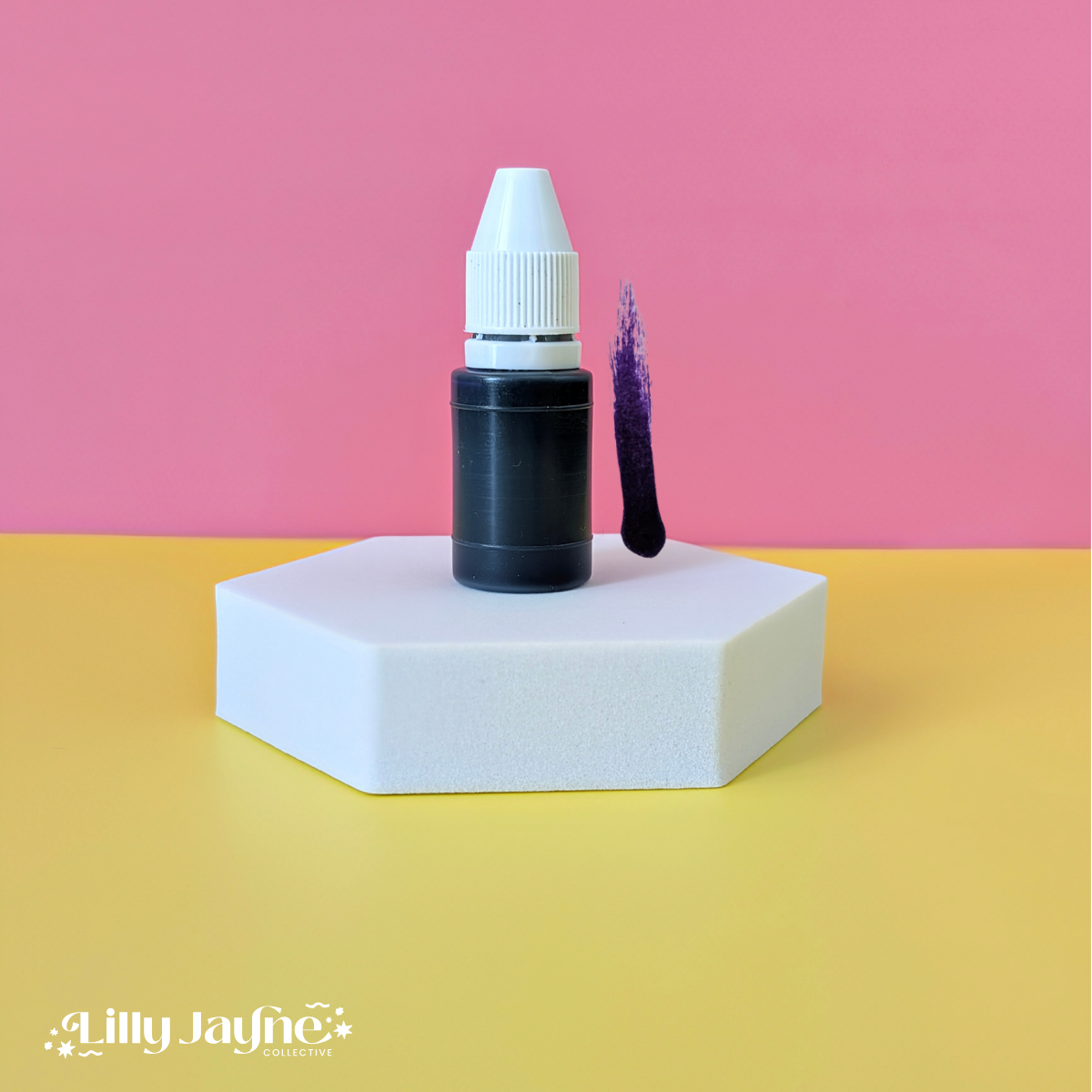 10ml bottle of flash stamp ink in Purple