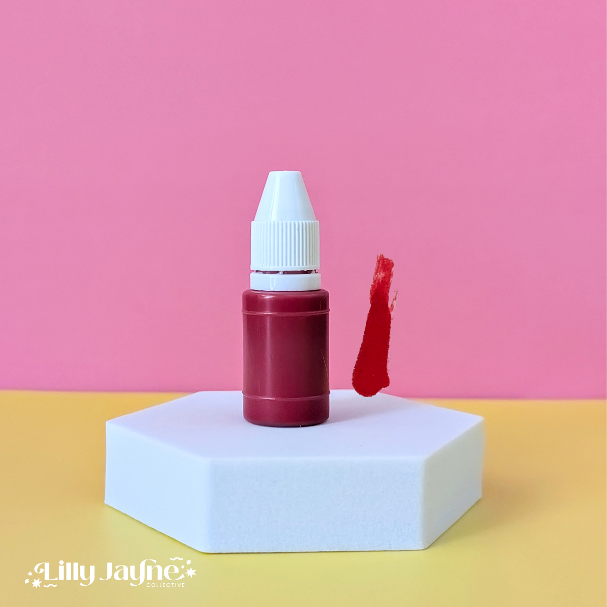 10ml bottle of flash Stamp ink in red