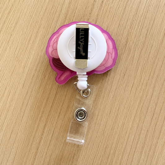 Brain Shaker Reel Badge - Neurology / Healthcare Worker