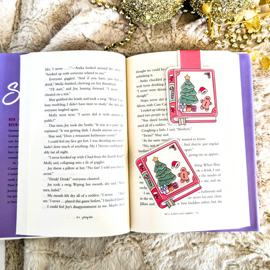 Gingerbread Book Magnetic Bookmark β Cute Bookish Page Savers