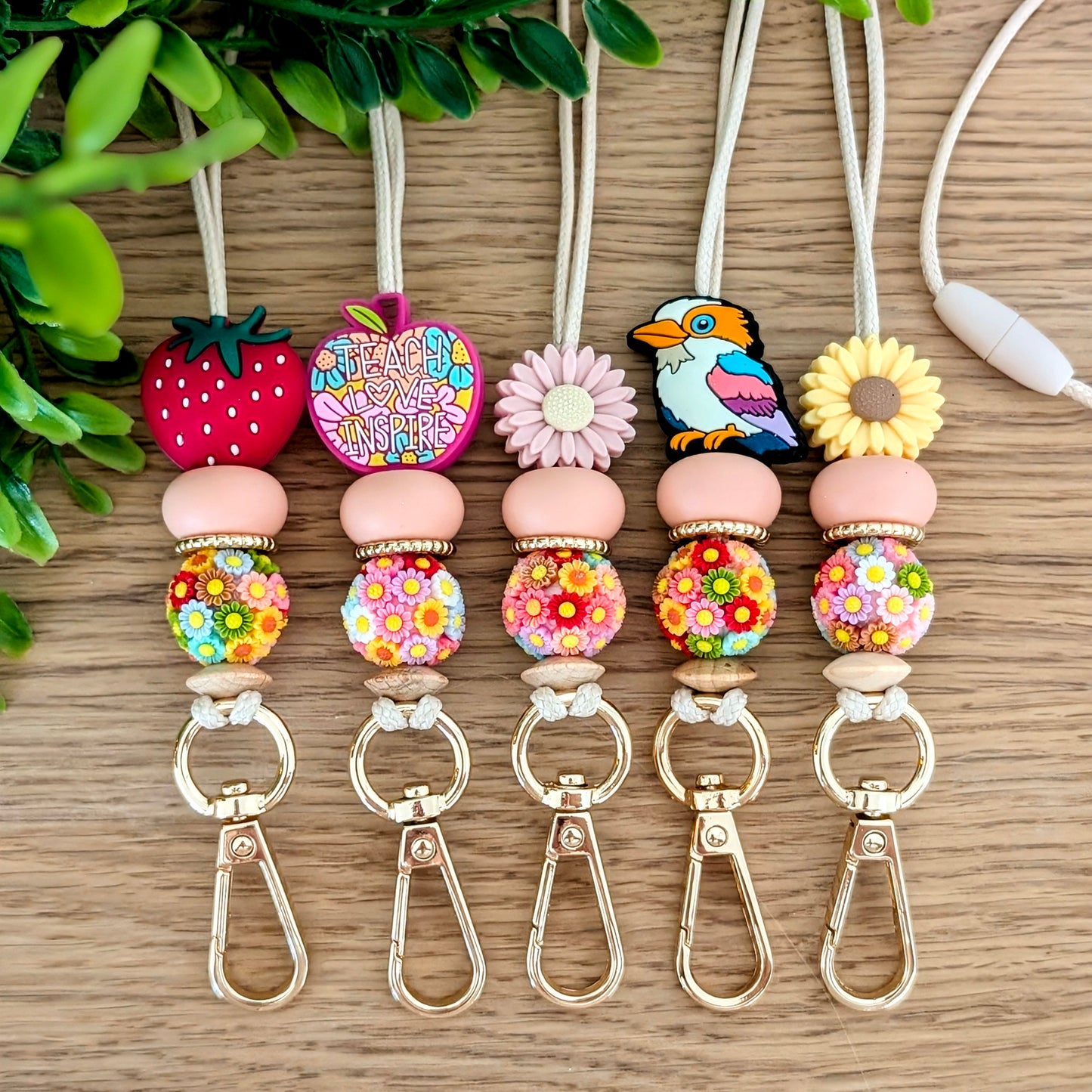 Kookaburra Flower Lanyard