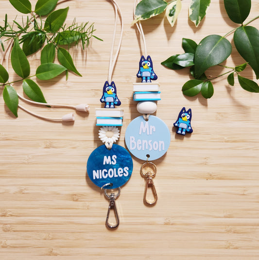 Teacher Personalised Lanyard - Bluey Lanyard