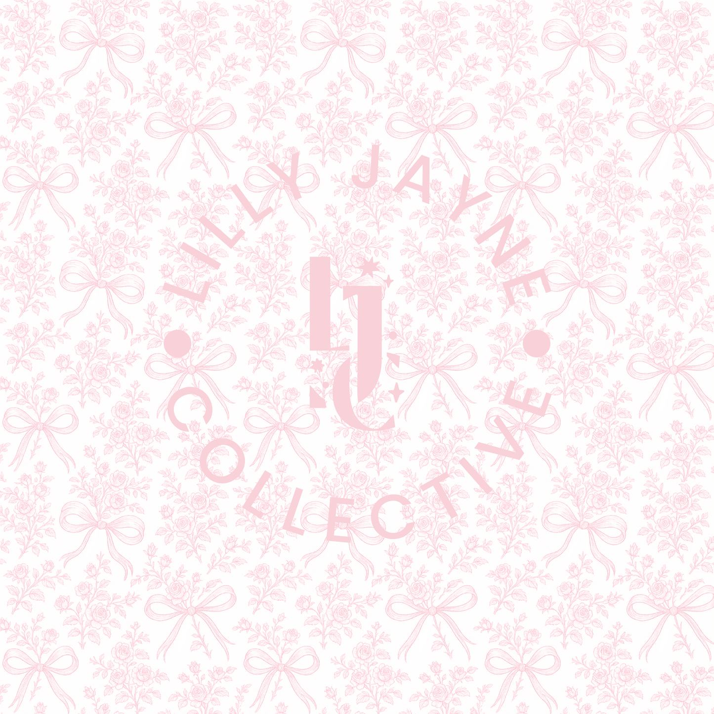 ** PRE-ORDER for Early FEB  ** Blush Bow Toile De Jouy  Fabric Lanyard