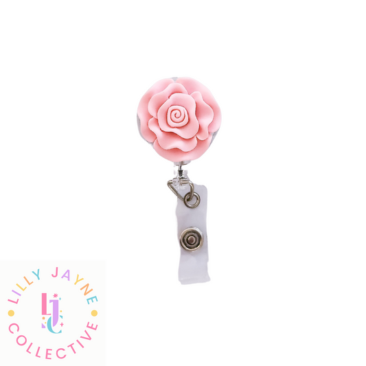 Pretty in pink ID Reel Badge