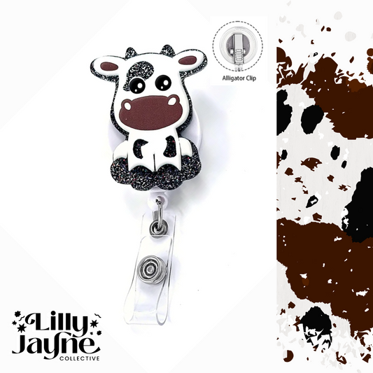 Cow Reel Badge - ID Holder