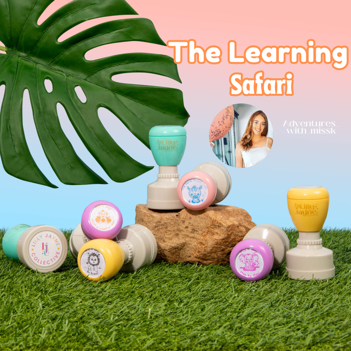 The Learning Safari Collection of 6 Stamps