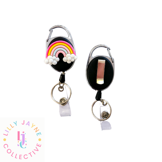 Rainbow Luxe ID Reel Badge