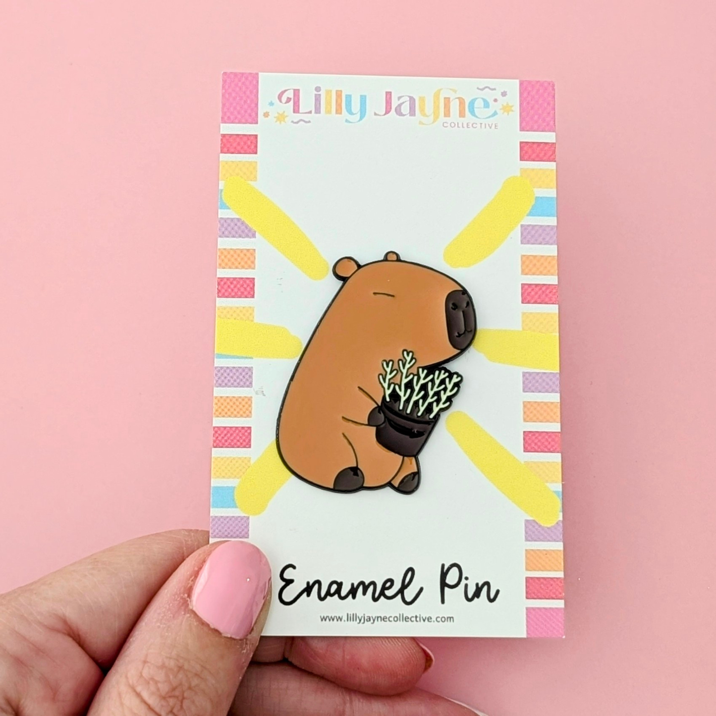 Capybara Enamel Pin