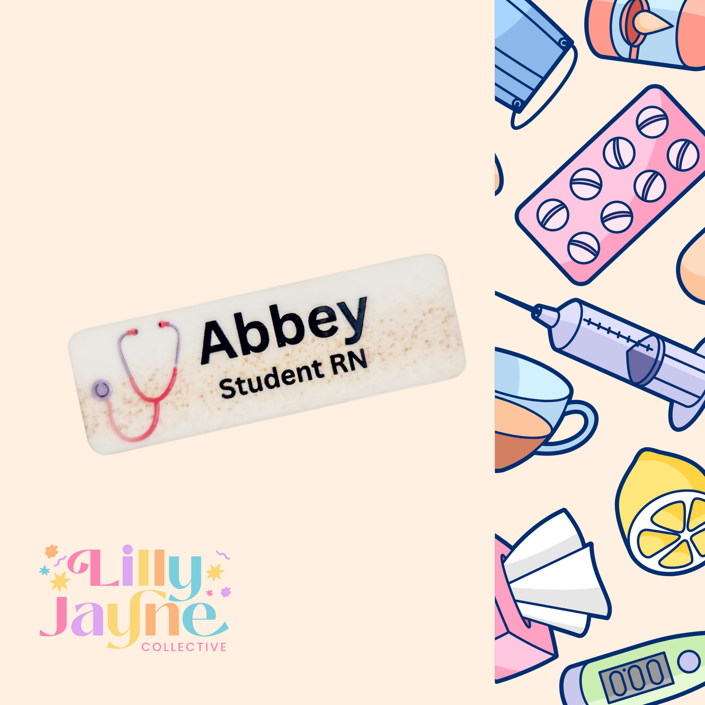 Nurse Personalised Name Badge