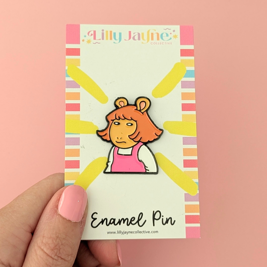 D.W. Glare Enamel Pin