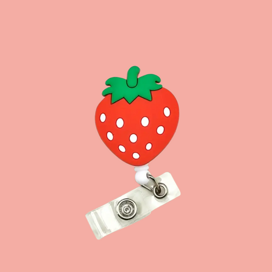 Strawberry Reel Badge - ID Holder