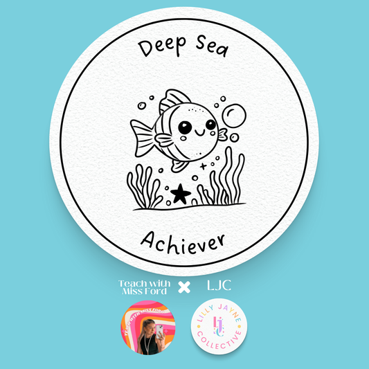 Deep Sea Achiever - Fish Teacher Stamp