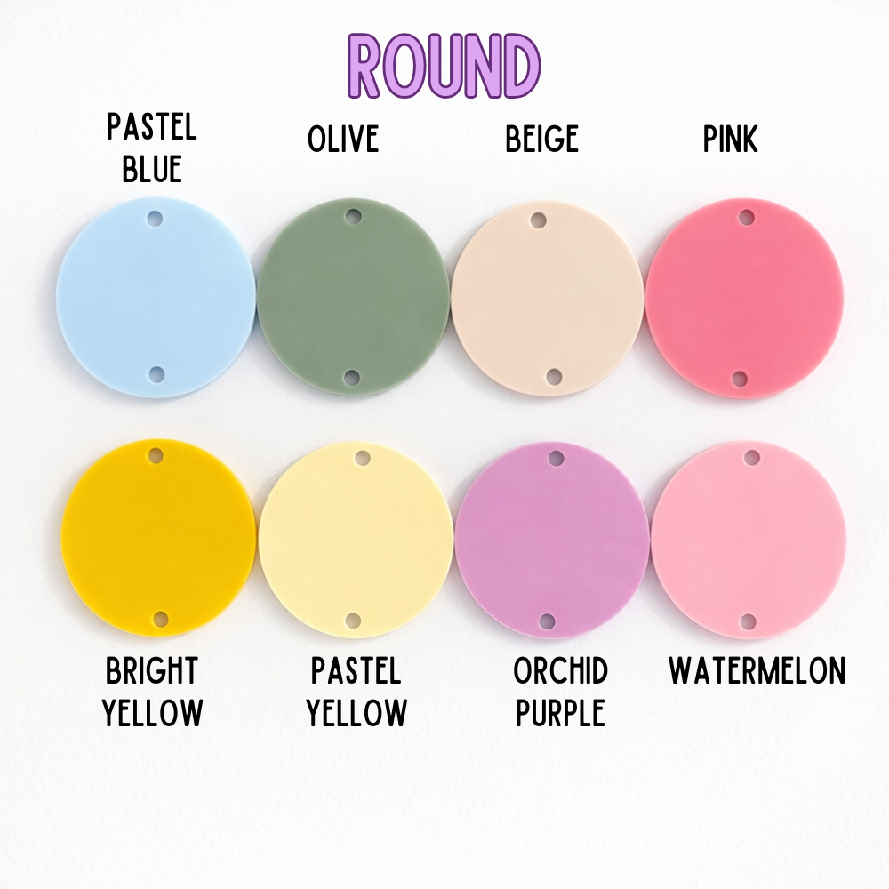 Color swatches labeled with names on a white background
