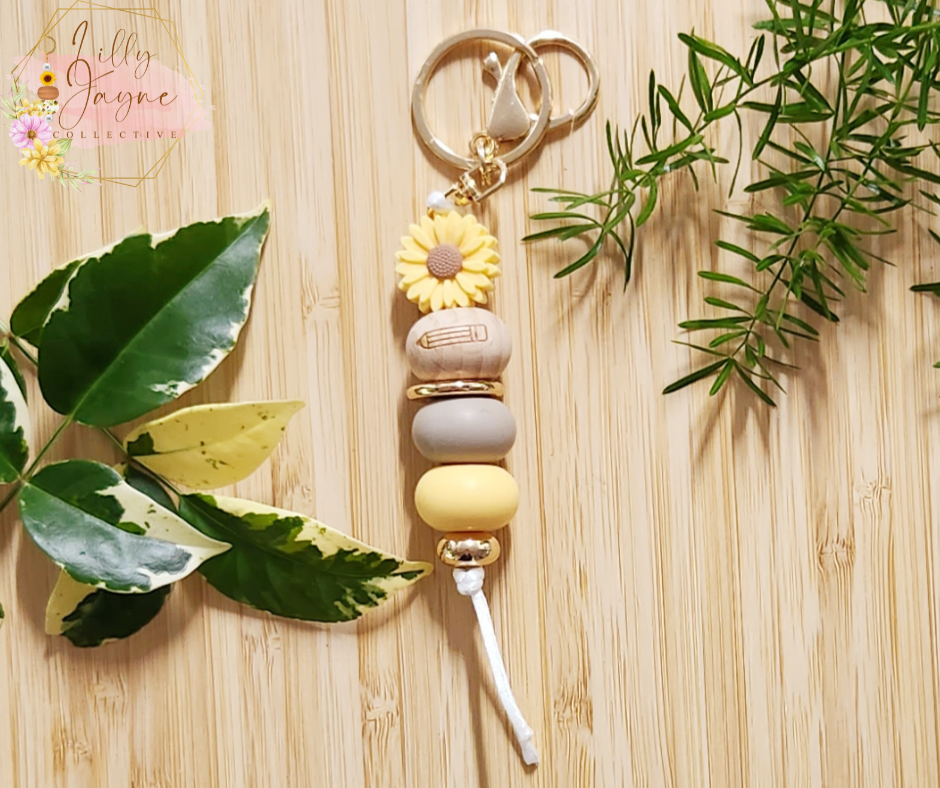 Yellow Pencil Keychain