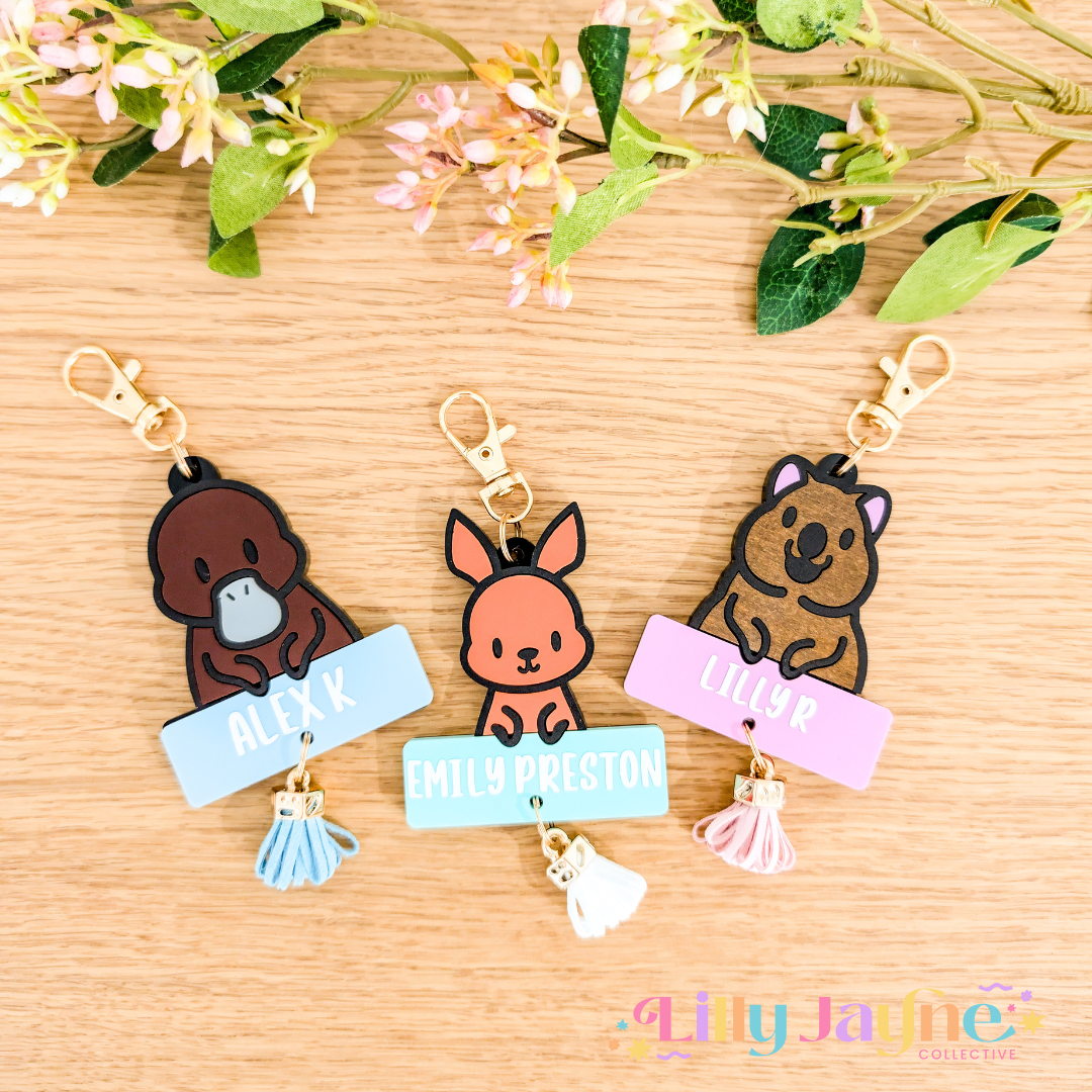 Kangaroo Personalised Bag Tag