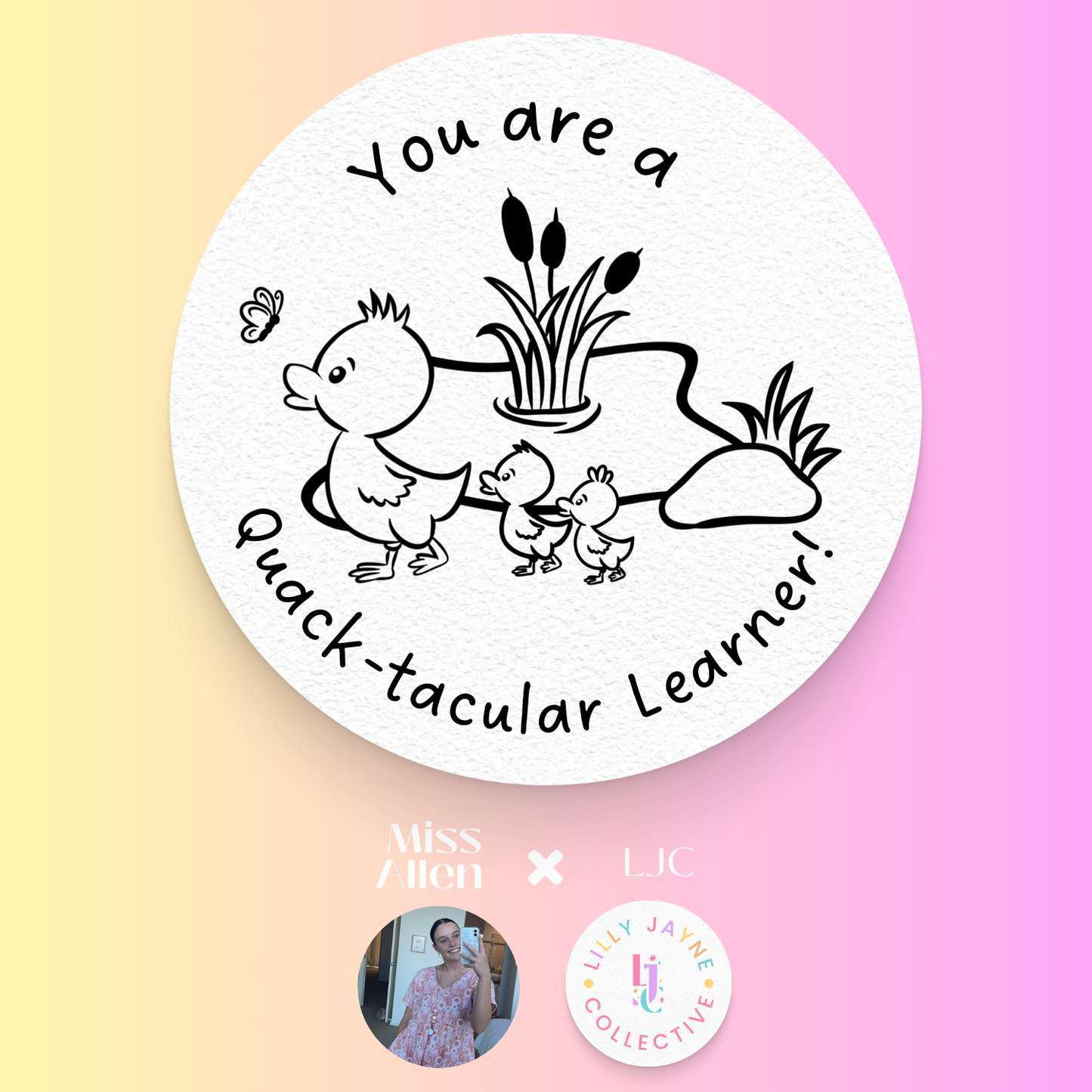 Quack-tacular Learner! - Duckies Teacher Stamp