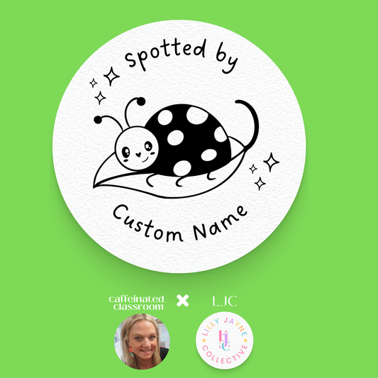 Spotted by Personalised Stamp - Ladybug