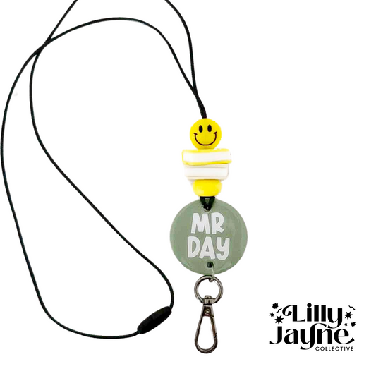 Teacher Personalised Lanyard - Keep Smiling