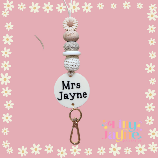 Boho Personalised Lanyard