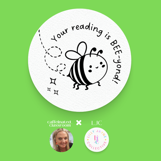 Your reading is BEE-yond! - Bee Stamp