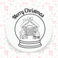 🎁 Christmas Gingerbread Snow Globe Library "Merry Christmas"☃️🍪 – Pre-Ink Stamp