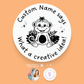 What a creative idea! Monkey Personalised Teacher Stamp