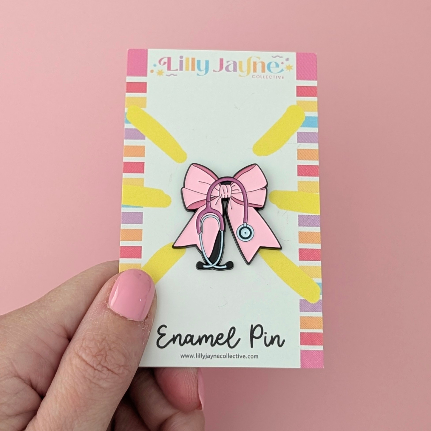 Medical Bow Enamel Pin