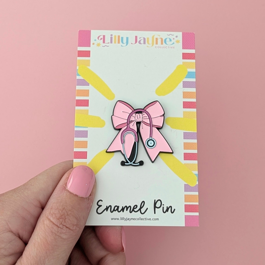 Medical Bow Enamel Pin