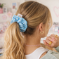 Blue Daisy Luxe Hair Scrunchie