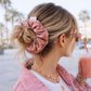 Blush Milk Chocolate Luxe Hair Scrunchie