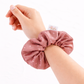 Blush Milk Chocolate Luxe Hair Scrunchie