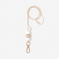 Lanyard with decorative beads on a white background