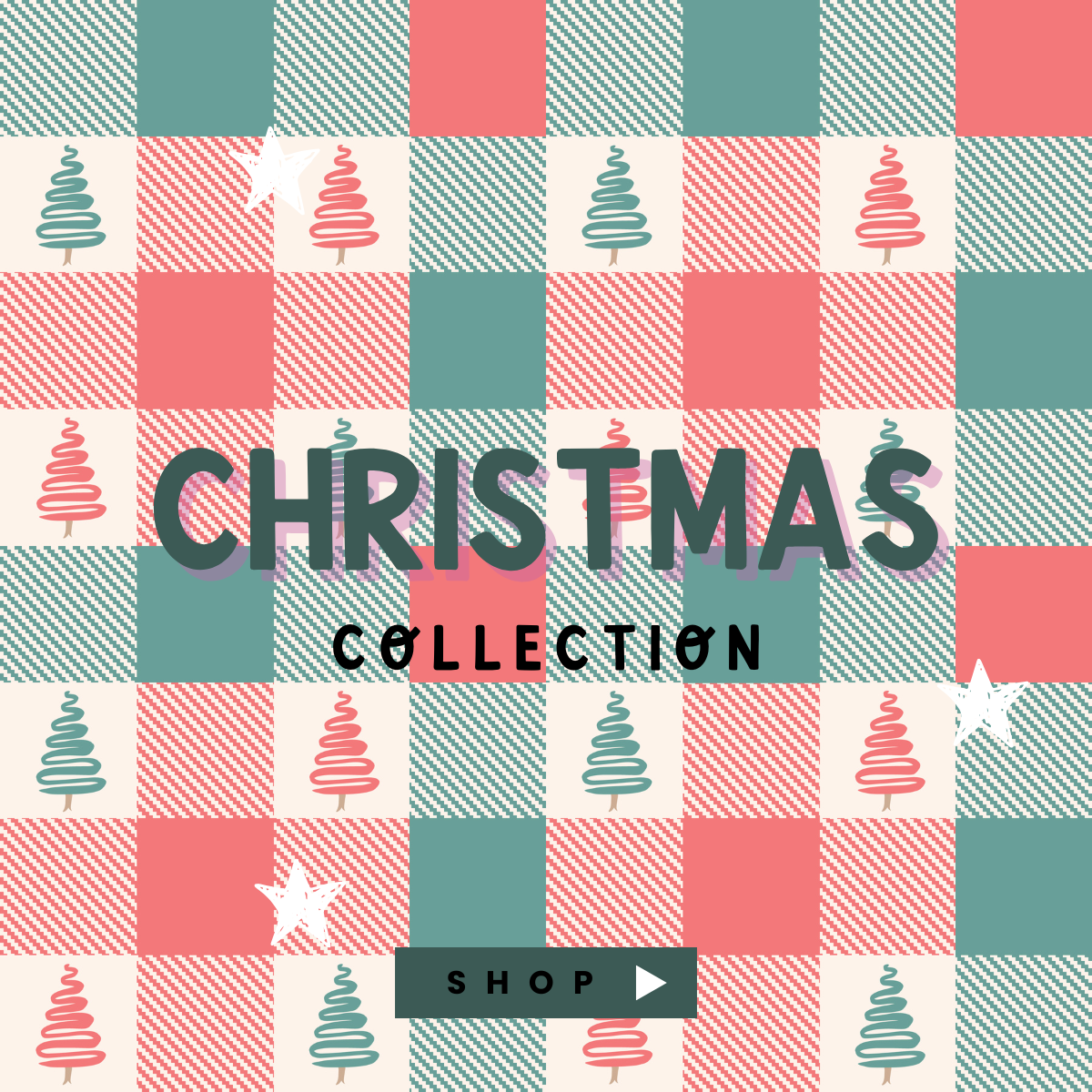 Christmas Fabric Lanyard - Gingham