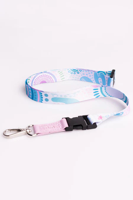 Lanyard with colorful design on a white background