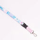 Lanyard with colorful design on a white background