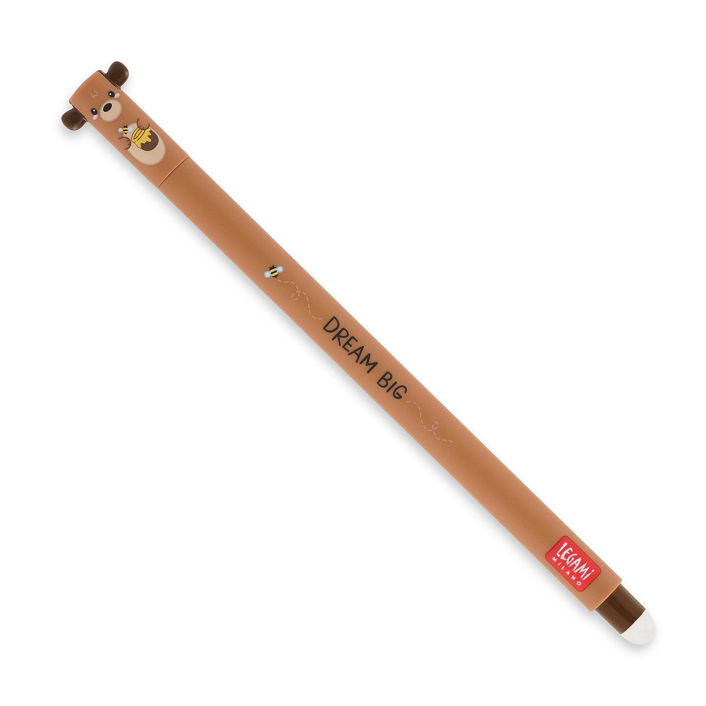 Pencil with bear design and 'Dream Big' text on a white background