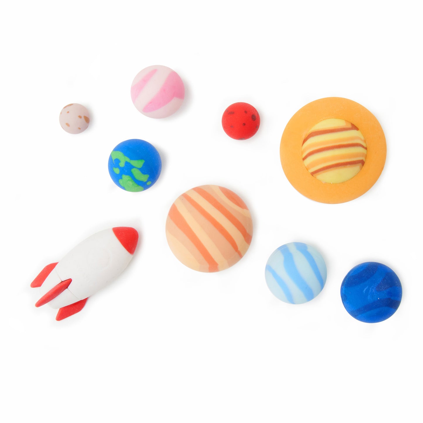 Legami - Set of 9 Erasers - Solar System