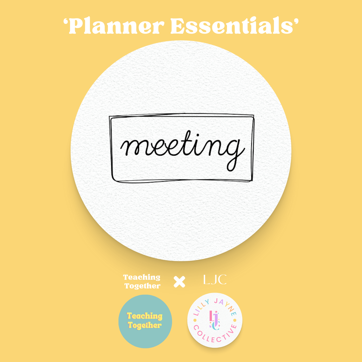 Meeting - Planner Stamp